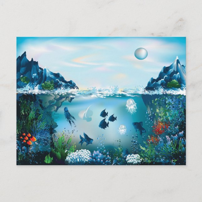 Carte Postale Paysage aquatique (Devant)