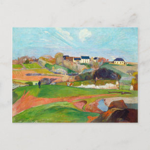Carte Postale Paysage au Pouldu par Paul Gauguin