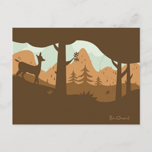 Carte postale Paysage Automne (Devant)