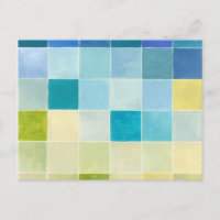 Paysage avec des Carrés multicolores