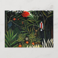 Paysage avec singes par Henri Rousseau