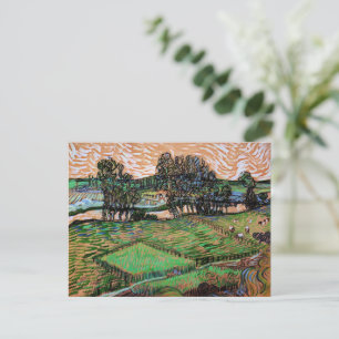 Carte Postale Paysage avec un pont sur l'Oise