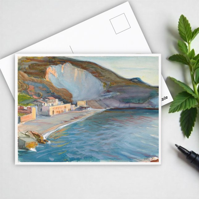 Carte Postale Paysage côtier de la région de Naples, M. Enckell (Créateur téléchargé)