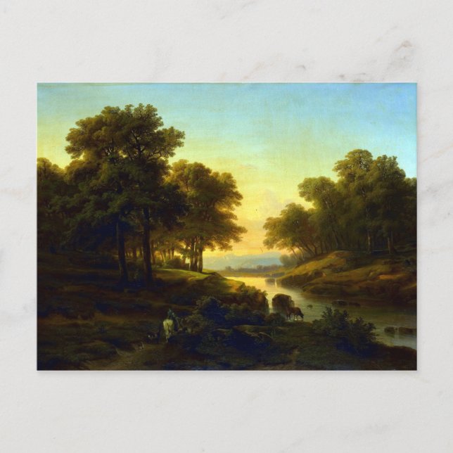 Carte Postale Paysage d'Alexandre Calame (Devant)