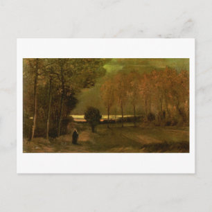 Carte Postale Paysage d'automne à Dusk, Vincent van Gogh