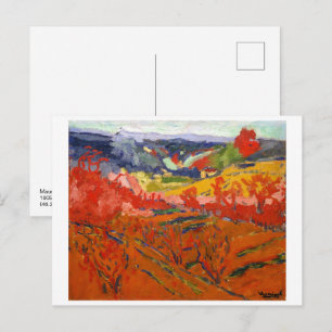 Carte Postale Paysage d'automne Maurice de Vlaminck