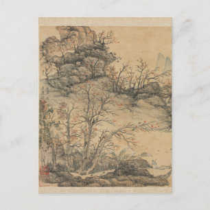 Carte Postale Paysage d'automne par Chen Hongshou