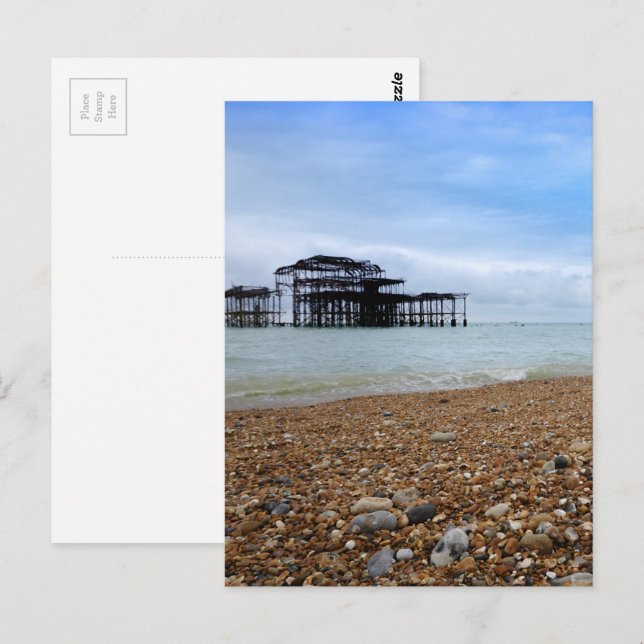 Carte Postale paysage de Brighton West Pier (Devant / Derrière)