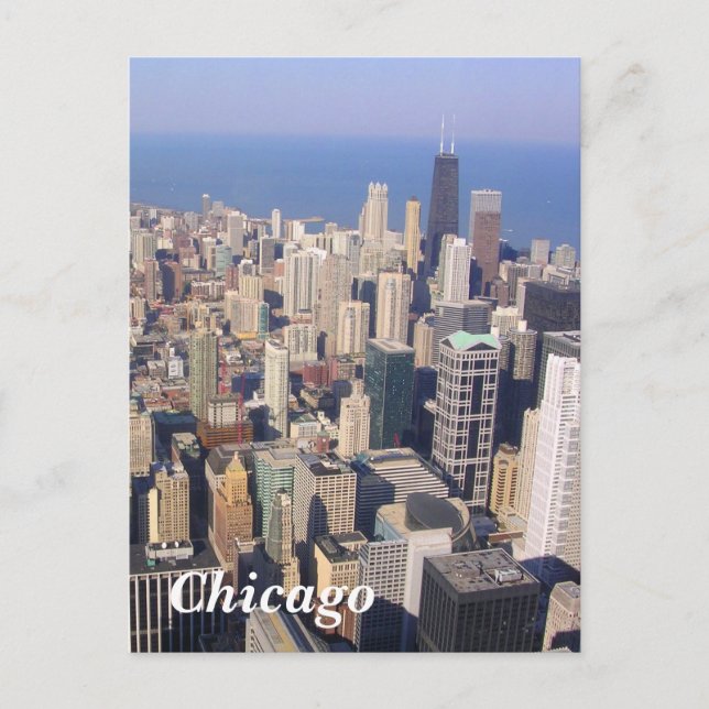 Carte Postale Paysage de Chicago (Devant)