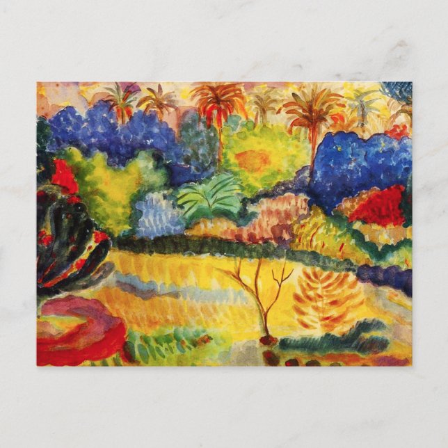 Carte postale Paysage de Gauguin Tahitian (Devant)