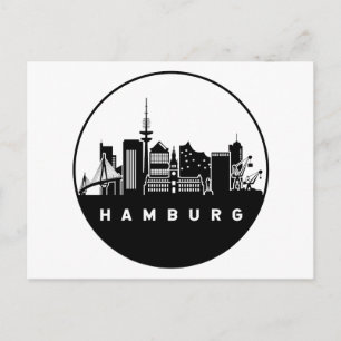 Carte Postale Paysage de Hambourg Allemagne