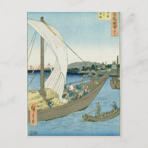 Carte Postale Paysage de Kuwana, de '53 Vues célèbres'