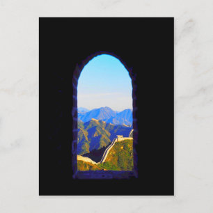 Carte Postale Paysage de la Grande Muraille de Chine