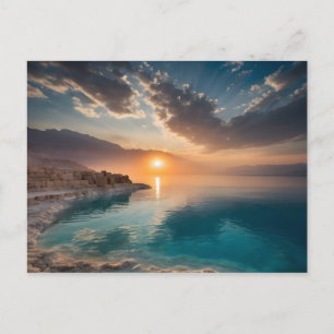 Carte Postale paysage de la mer Morte Israël