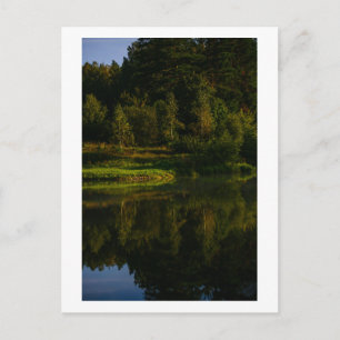 Carte Postale Paysage de la nature Scène de lac Canal Arbres
