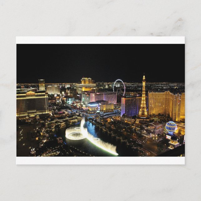 Carte Postale Paysage de Las Vegas (Devant)