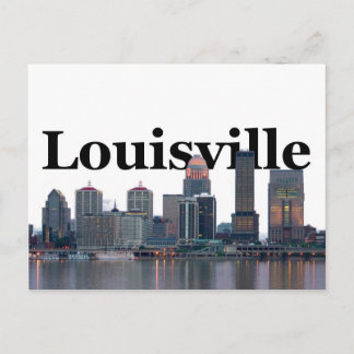 Carte Postale Paysage de Louisville KY avec Louisville dans le c