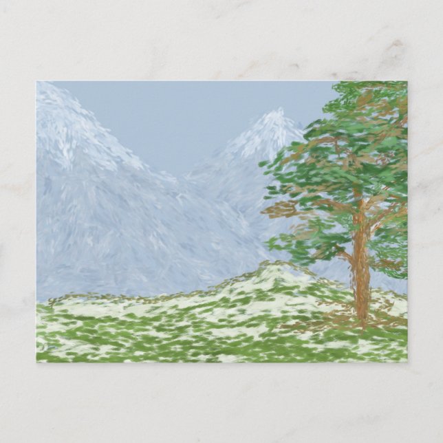 Carte Postale Paysage de montagne (Devant)