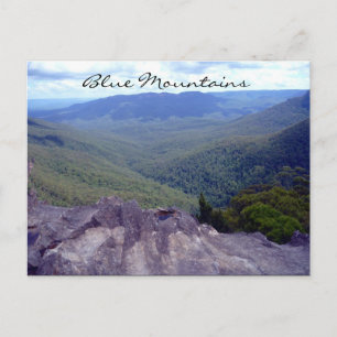 Carte Postale paysage de montagnes bleues