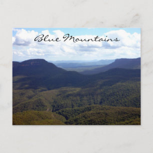 Carte Postale paysage de montagnes bleues