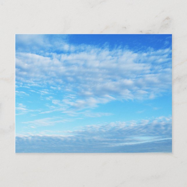Carte Postale Paysage de nuages (Devant)