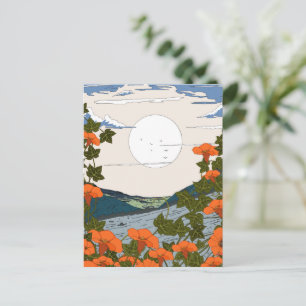 Carte Postale Paysage de prairie de fleurs sauvages magnifiques