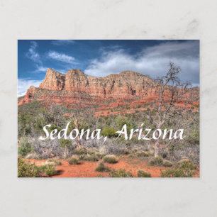 Carte Postale paysage de roche rouge de Sedona Arizona