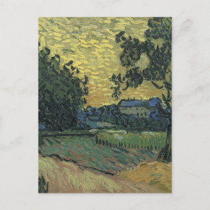 Carte Postale Paysage de Van Gogh au crépuscule