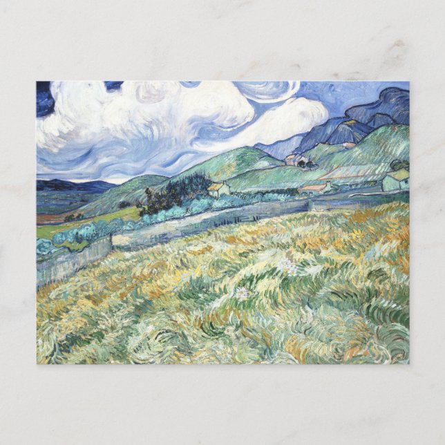 Carte Postale Paysage de Van Gogh de Saint-Rémy (Devant)