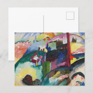 Carte Postale Paysage de Wassily Kandinsky avec cheminée d'usine