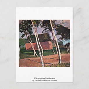 Carte Postale Paysage De Worpsweder Par Paula Modersohn-Becker