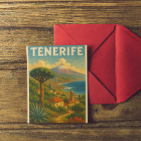 Paysage des îles Canaries de Tenerife vintage