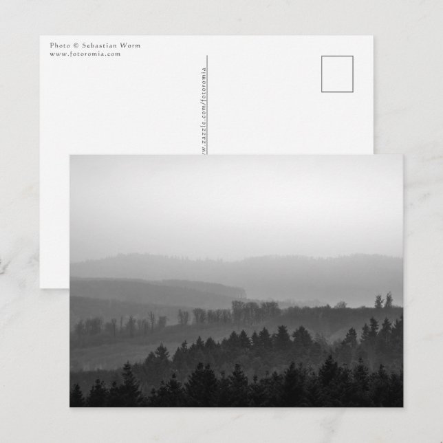 Carte Postale Paysage des monts Misty (Devant / Derrière)