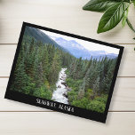 Carte Postale Paysage des monts Skagway Alaska<br><div class="desc">Cette conception peut être personnalisée en choisissant l'option personnaliser supplémentaire pour ajouter du texte. Contactez-moi à l'adresse colorflowcreations@gmail.com si vous souhaitez que ce design soit disponible sur un autre produit. Achetez ma peinture acrylique abstraite originale à vendre à www.etsy.com/shop/colorflowart. Voir d'autres de mes créations ou suivez-moi à www.facebook.com/colorflowcreations, www.instagram.com/colorflowcreations, www.twitter.com/colorflowart...</div>