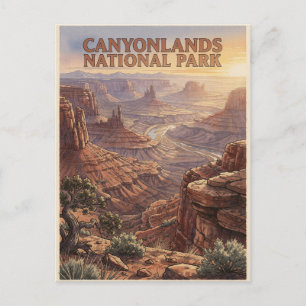 Carte Postale Paysage désertique du parc national de Canyonlands
