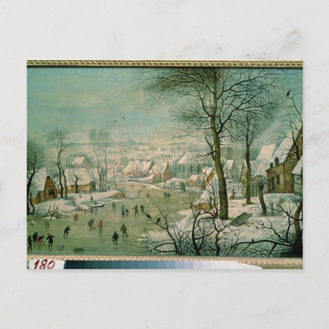 Carte Postale Paysage d'hiver (Devant)