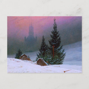 Carte Postale Paysage d'hiver Caspar David Friedrich