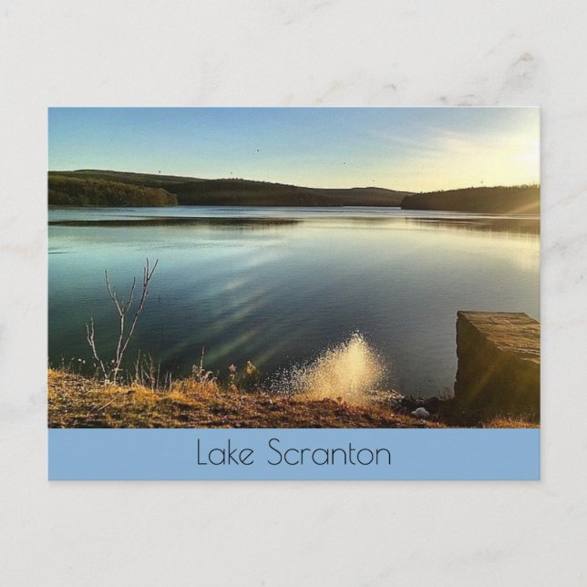 Carte Postale Paysage du lac Scranton-Twilight (Devant)