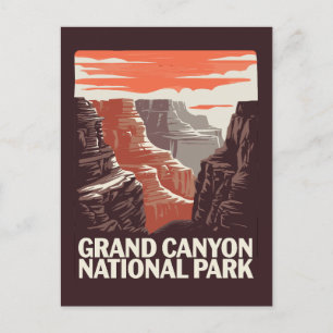 Carte Postale Paysage du parc national du Grand Canyon