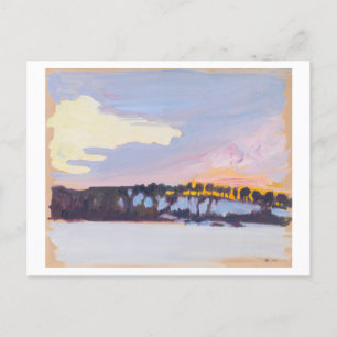 Carte Postale Paysage du soir, Akseli Gallen-Kallela, Beaux-arts