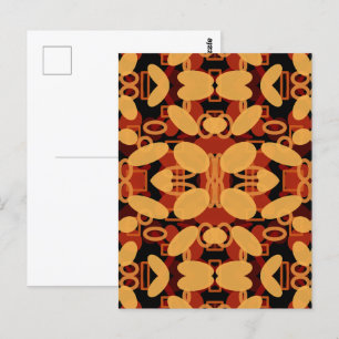 Carte Postale Paysage du sud-ouest du désert Couleurs Art Abstra