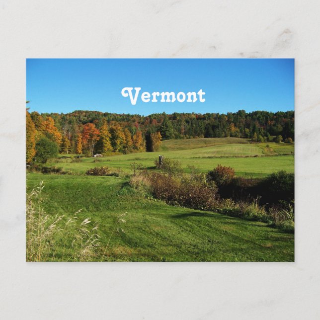 Carte Postale Paysage du Vermont (Devant)