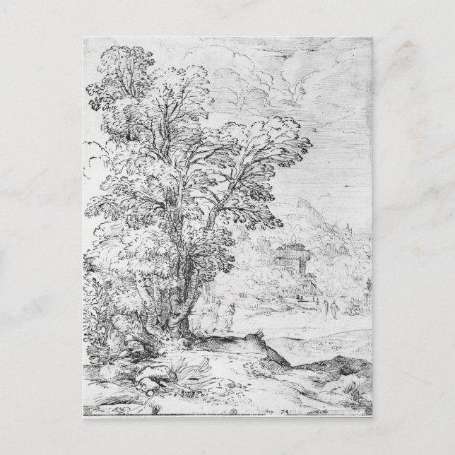 Carte Postale Paysage en bois (Devant)