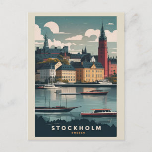 Carte Postale Paysage époustouflant de Stockholm