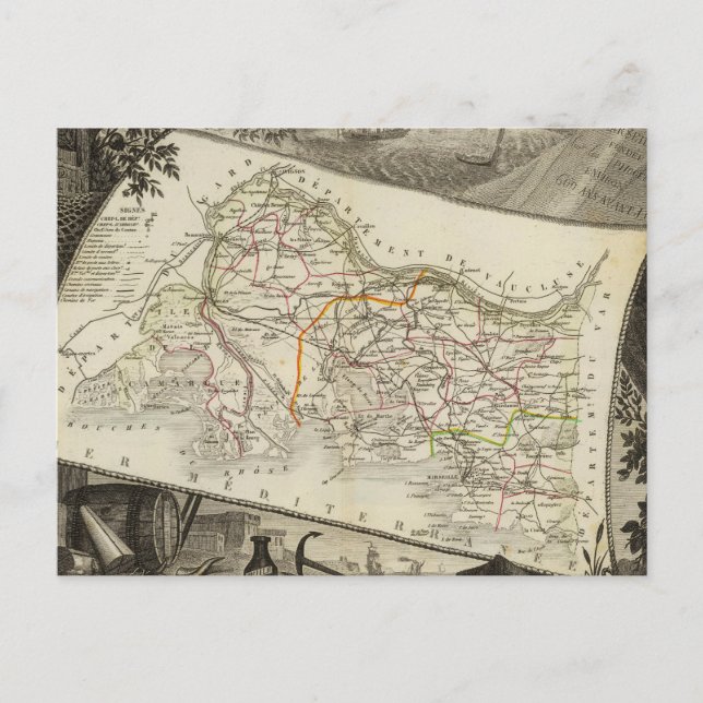 Carte Postale Paysage et villes (Devant)