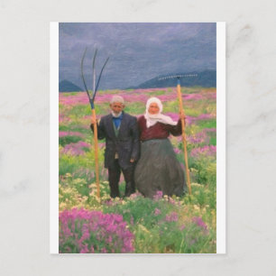 Carte Postale paysage famille kurde paradisiaque