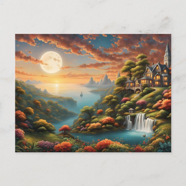Carte Postale Paysage Fantastique (Devant)