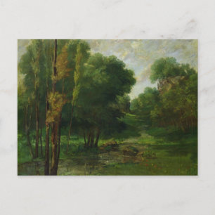 Carte Postale Paysage forestier, 1864