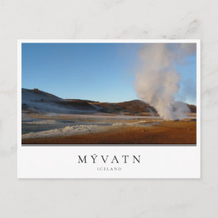 Carte Postale Paysage géothermique de Myvatn en Islande