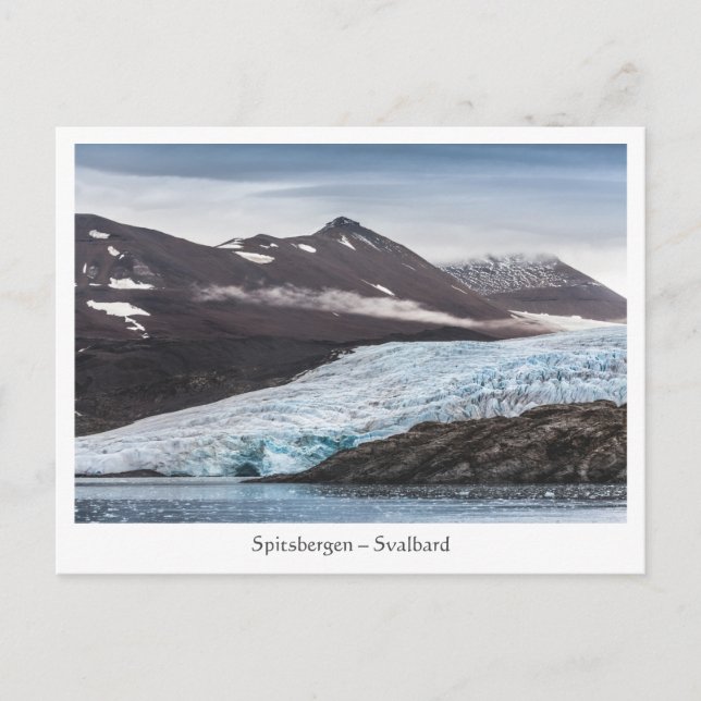 Carte Postale Paysage glaciaire de Svalbard (Devant)